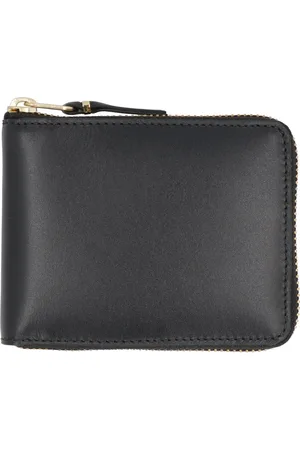 Comme des Garçons Femme, Accessoires, Noir, Taille: ONE Size Portefeuille en Cuir Lisse avec Poche à Monnaie