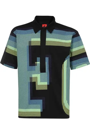 FERRARI Homme, Tops, Multicolore, Taille: S Polo en coton à motif