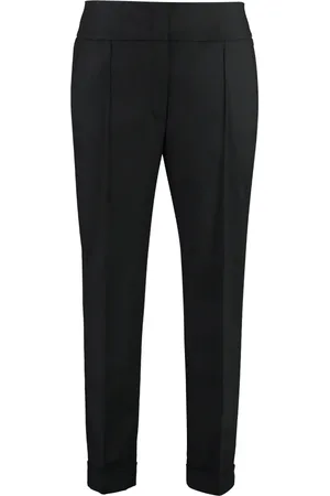 PESERICO SIGN Femme, Pantalons, Noir, Taille: 44 FR Pantalon Chino en Mélange de Coton