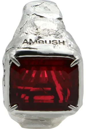 AMBUSH Homme, Accessoires, Gris, Taille: ONE Size Détail Cristal Boucle d