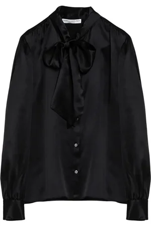 Alessandra Rich Femme, Blouses et Chemises, Noir, Taille: 38 FR Chemise à manches longues