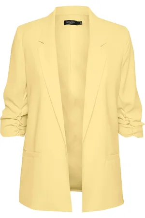 Soaked in Luxury Femme, Vestes, Jaune, Taille: 38 FR Pale Banana Blazer Veste