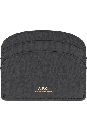 A.P.C. Femme, Accessoires, Noir, Taille: ONE Size Porte-cartes en cuir