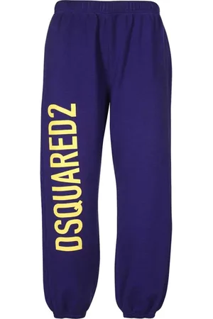 Dsquared2 Femme, Pantalons, Violet, Taille: 34 FR Pantalon de survêtement en coton avec détail logo