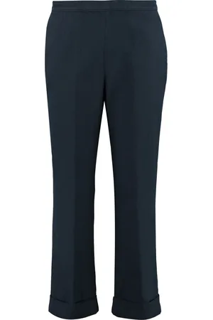 Aspesi Femme, Pantalons, Bleu, Taille: 42 FR Pantalon en coton-lin avec poches