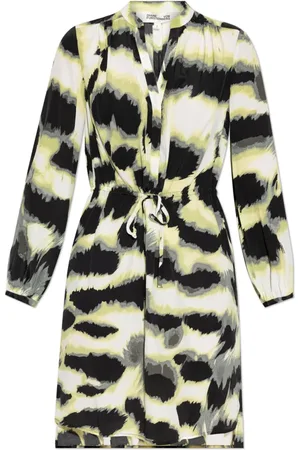 Diane von Furstenberg Femme, Robes, Multicolore, Taille: 38 FR Robe à Motifs