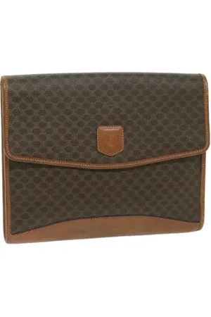 Céline Femme, Pre-owned, Brun, Taille: ONE Size Pre-owned Cuir pochettes-minaudieres