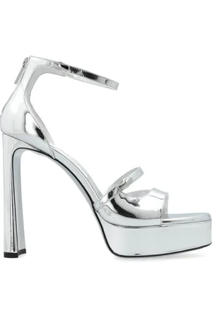 Jimmy Choo Femme, Chaussures, Gris, Taille: 40 EU Sandales à plateforme Claressa