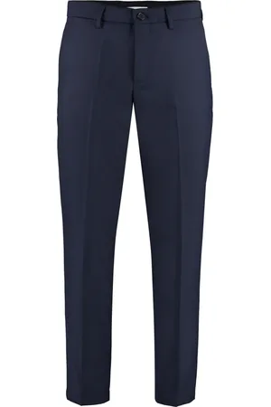 DEPARTMENT FIVE Homme, Pantalons, Bleu, Taille: W36 Pantalon en laine mélangée avec poches