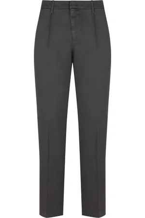 Dondup Homme, Pantalons, Gris, Taille: W38 Pantalon Chino en Coton avec Poches Arrière