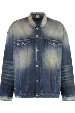 Vetements Homme, Vestes, Bleu, Taille: XL Veste Denim Vintage Ligne Unisexe