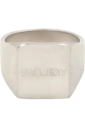 Vetements Homme, Accessoires, Gris, Taille: S Bague en Laiton Gravée