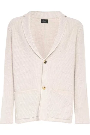 BRIONI Homme, Pulls, , Taille: L Cardigan de Luxe en Cachemire à Col Revers