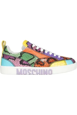 Moschino Femme, Chaussures, Multicolore, Taille: 39 EU Baskets basses contrastantes