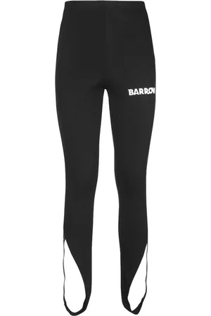 BARROW Femme, Pantalons, Multicolore, Taille: 40 FR Leggings avec Logo Imprimé et Manchettes de Cheville
