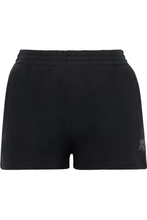 Alexander Wang Femme, Shorts, Noir, Taille: 36 FR Shorts en coton avec taille élastique