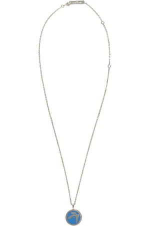 AMBUSH Homme, Accessoires, Gris, Taille: ONE Size Collier avec pendentif en argent