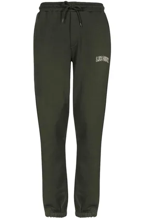 Les Deux Homme, Pantalons, Vert, Taille: L Pantalon de survêtement en coton avec poches