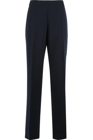 CLIPS Femme, Pantalons, Bleu, Taille: 42 FR Pantalon taille haute avec élastique à la taille