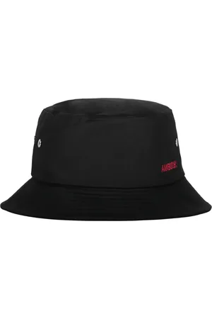 AMBUSH Homme, Accessoires, Noir, Taille: S Chapeau seau en coton avec logo contrastant