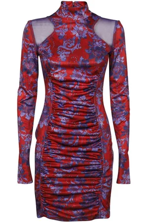 VERSACE Femme, Robes, Multicolore, Taille: 40 FR Robe Mini Imprimée Florale