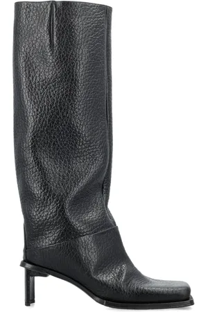 Miista Femme, Chaussures, Noir, Taille: 37 EU Bottes Noires Fermées à Talon Carré au Genou