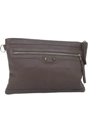 Balenciaga Femme, Pre-owned, Gris, Taille: ONE Size Pre-owned Cuir pochettes-minaudieres
