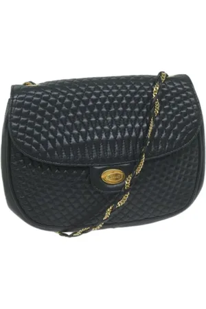Bally Femme, Pre-owned, Bleu, Taille: ONE Size Pre-owned Cuir sacs-ports-paule