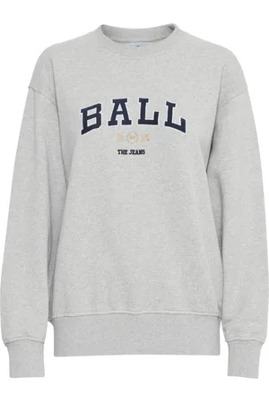 Ball Femme, Sweatshirts et sweats à capuche, Gris, Taille: 36 FR Sweat Sportif avec Broderie Intelligente