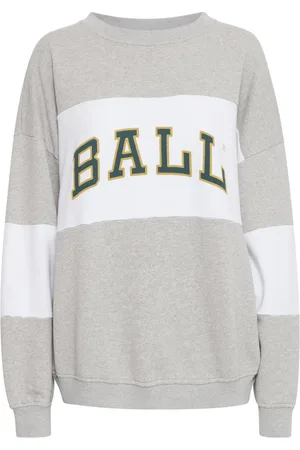 Ball Femme, Sweatshirts et sweats à capuche, Gris, Taille: 42 FR Sweat Sportif avec Broderie Intelligente
