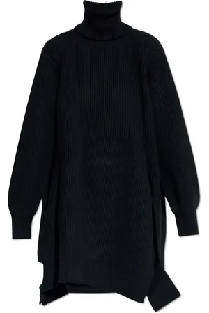 Y-3 Femme, Robes, Noir, Taille: 40 FR Robe à Col Roulé