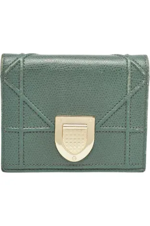 Dior Femme, Pre-owned, Vert, Taille: ONE Size Pre-owned Cuir petite-maroquinerie
