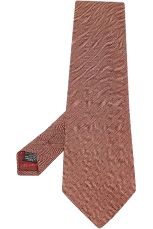 Emporio Armani Homme, Pre-owned, Brun, Taille: ONE Size Pre-owned Soie accessoires-de-bureau