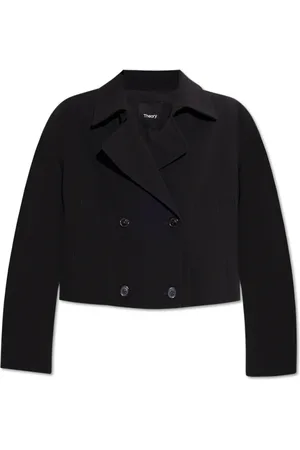 THEORY Femme, Vestes, Noir, Taille: 40 FR Veste à double boutonnage