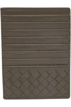 Bottega Veneta Homme, Pre-owned, Gris, Taille: ONE Size Pre-owned Cuir petite-maroquinerie