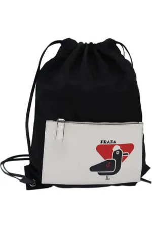 Prada Femme, Pre-owned, Noir, Taille: ONE Size Pre-owned Nylon sacs-prada