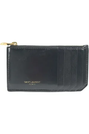 Saint Laurent Homme, Pre-owned, Noir, Taille: ONE Size Pre-owned Cuir petite-maroquinerie
