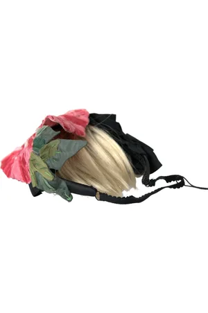 Dolce & Gabbana Femme, Accessoires, Multicolore, Taille: ONE Size Bandeau Cheveux Noir Blanc Élégant