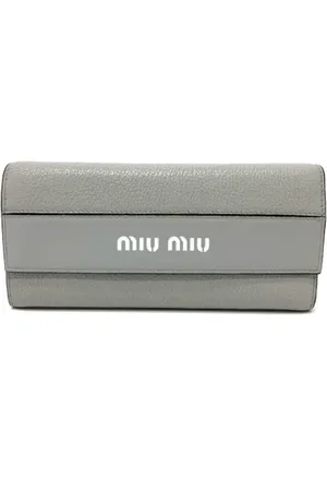 Miu Miu Femme, Pre-owned, Gris, Taille: ONE Size Pre-owned Cuir petite-maroquinerie