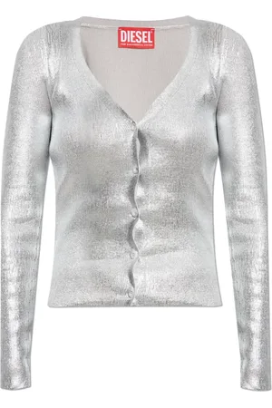 Diesel Femme, Pulls, Gris, Taille: 40 FR Cardigan M-Isotta