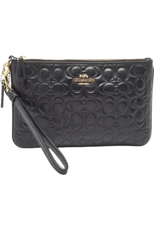 Coach Femme, Pre-owned, Noir, Taille: ONE Size Pre-owned Cuir pochettes-minaudieres