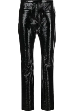 Courrèges Femme, Pantalons, Noir, Taille: 40 FR Pantalon Skinny en Vinyle Noir
