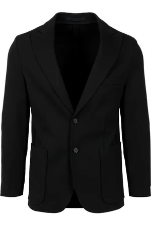 Paolo Pecora Homme, Vestes, Noir, Taille: S Veste noire avec revers classiques