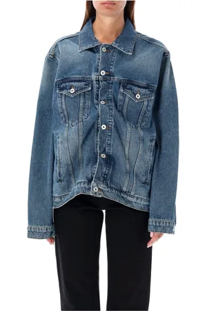 Y / PROJECT Femme, Vestes, Bleu, Taille: 40 FR Vintage Wire Denim Jacket