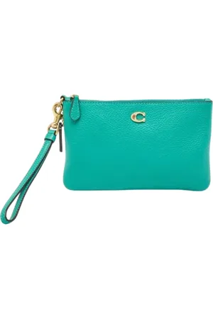 Coach Femme, Pre-owned, Vert, Taille: ONE Size Pre-owned Cuir pochettes-minaudieres