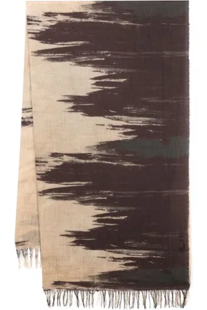 UMA WANG Homme, Accessoires, Multicolore, Taille: ONE Size Tan Red Scarf