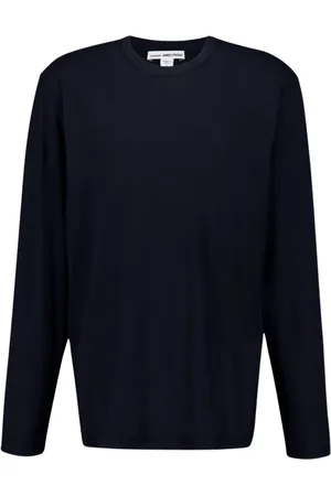 James Perse Homme, Tops, Bleu, Taille: M Pull en Maille Douce à Col Rond