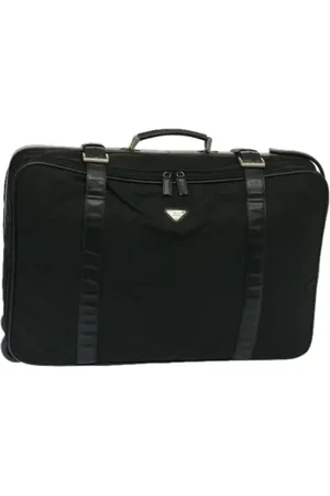 Prada Femme, Pre-owned, Noir, Taille: ONE Size Pre-owned Nylon sacs-de-voyage
