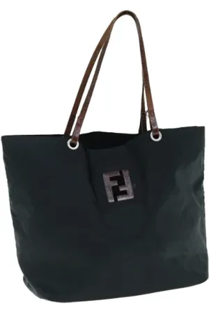 Fendi Femme, Pre-owned, Noir, Taille: ONE Size Pre-owned Nylon sacs-fendi