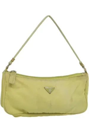 Prada Femme, Pre-owned, Jaune, Taille: ONE Size Pre-owned Nylon trousses-de-toilette